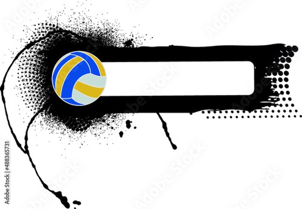 Obraz volleyball abstract banner