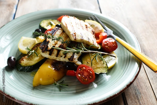 Obraz Gilled Halloumi