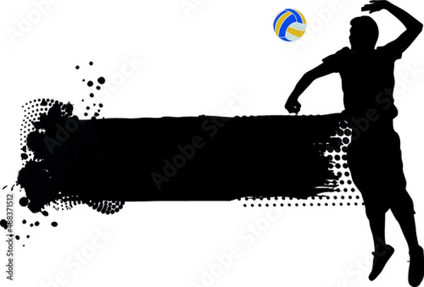 Obraz volletball abstract banner