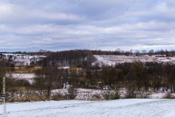 Obraz winter landscape with snow