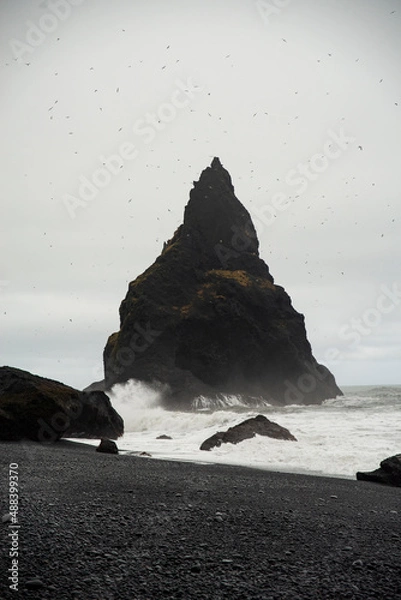 Fototapeta Black beach