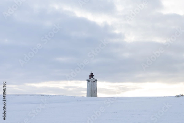 Obraz lighthouse in the snow
