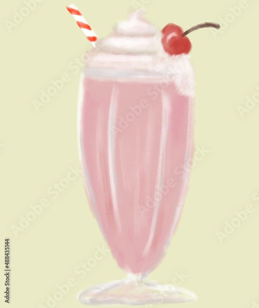 Obraz strawberry ice cream