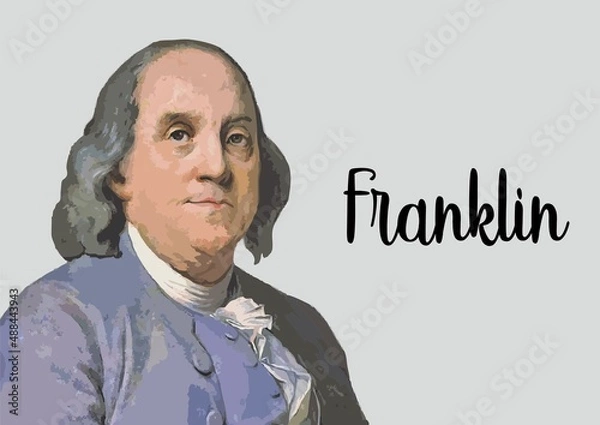 Obraz Benjamin Frankin portrait