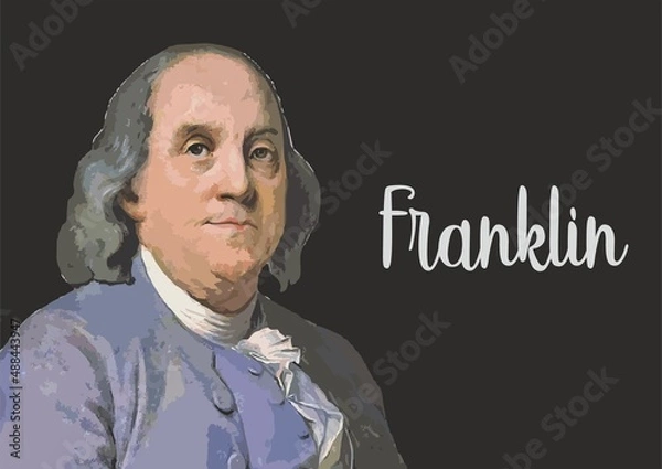 Obraz Benjamin Franklin portrait