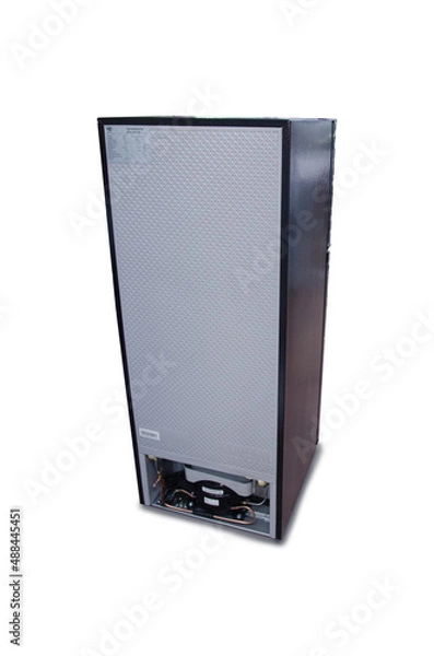 Obraz back refrigerator isolated on white