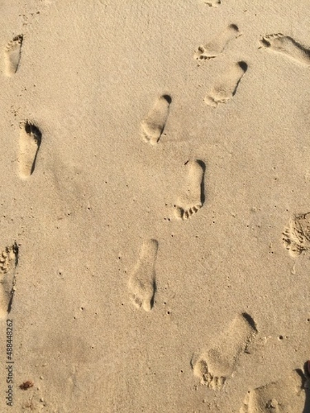 Obraz footprint in sand