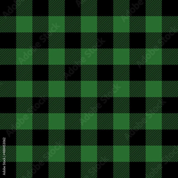 Obraz Happy St Patrick Day Ireland Tartan Seamless Pattern