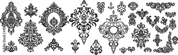 Obraz Set of ornate vector ornaments