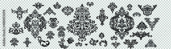 Obraz Set of ornate vector ornaments