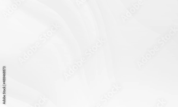 Fototapeta Abstract white gray colors gradient with wave lines pattern texture background. Use for modern design business concept.