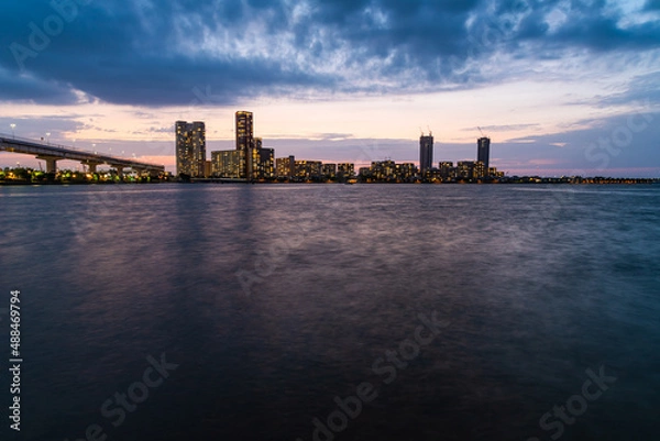 Obraz 福岡アイランドシティの夕景