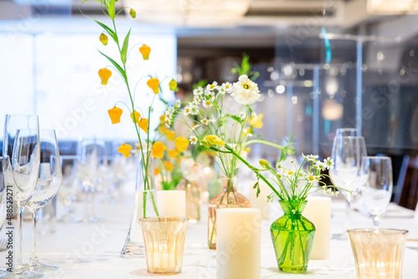 Obraz 結婚式のテーブルデコレーション