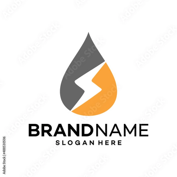 Obraz Fast Water Icon Logo Design Template Illustration Vector