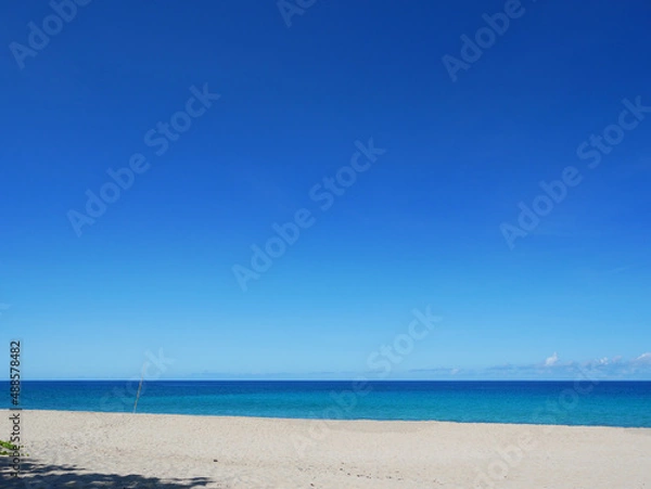 Fototapeta ハワイ、オアフ島、青空とマクアビーチ