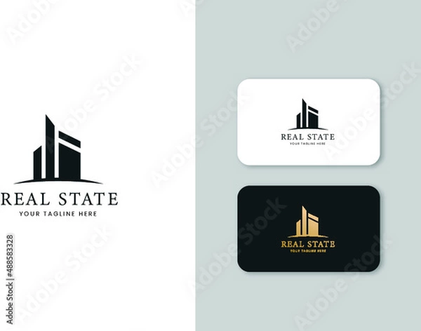 Obraz Real Estate building logo vector