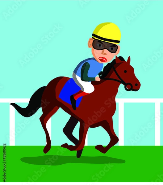 Obraz 競馬　ジョッキー