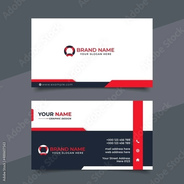 Fototapeta Creative Modern Professional Business card Vector Design