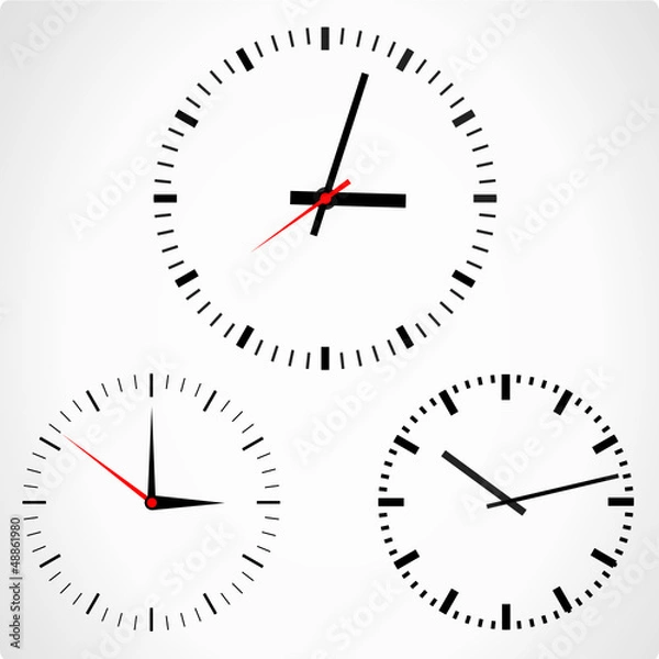 Obraz Wektor zegary