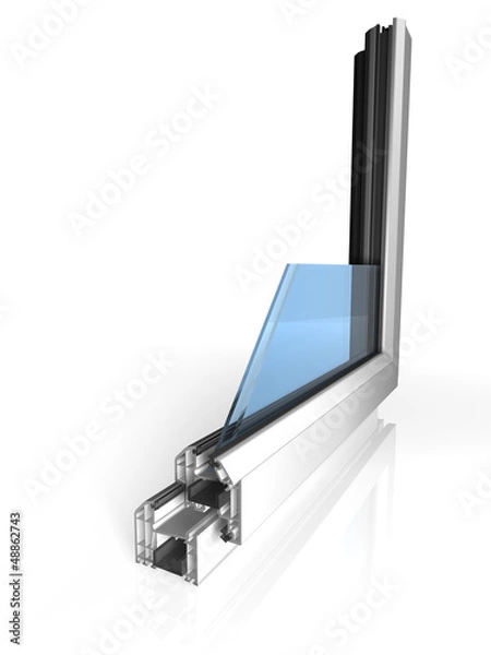 Obraz Window profile with glass