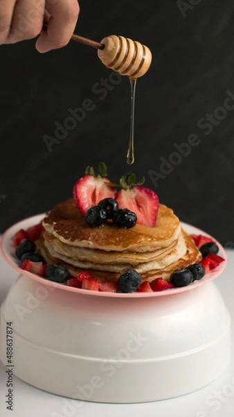 Fototapeta waffle miel