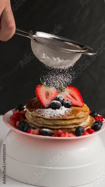 Fototapeta sugar waffle