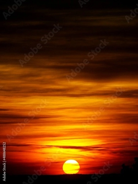 Fototapeta Fundo laranja céu