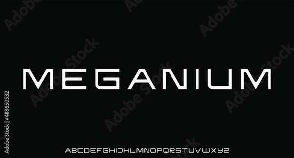 Fototapeta modern and unique display alphabet font vector typeset