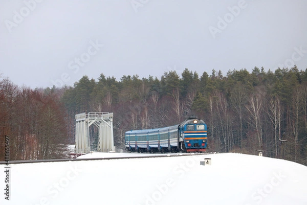Obraz suburban diesel train