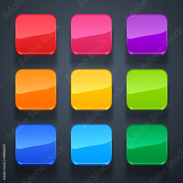Fototapeta background for the app icons-glass set