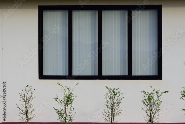 Obraz window in the wall exterior design.