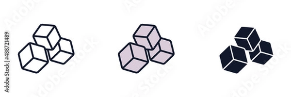 Obraz sugar icon symbol template for graphic and web design collection logo vector illustration