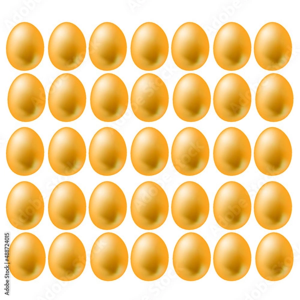 Obraz Golden eggs for easter