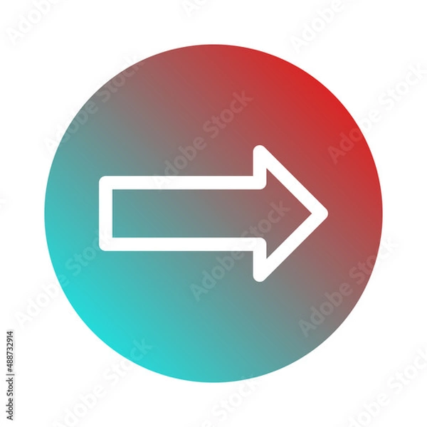 Fototapeta arrow right icon