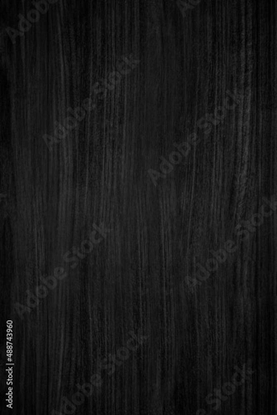 Fototapeta Black gray wood color texture horizontal for background. Surface light clean of table top view. Natural patterns for design art work and interior or exterior. Grunge old white wood board wall pattern.