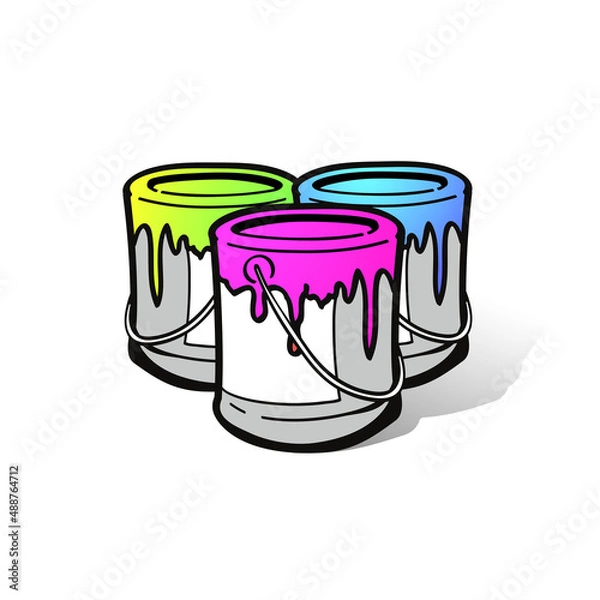 Fototapeta vector paint bucket
