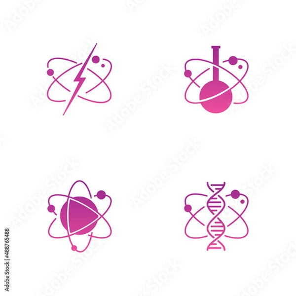 Fototapeta modern vector scientific logo