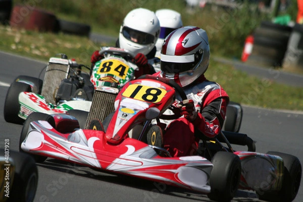 Obraz Kart Race Zbliżenie