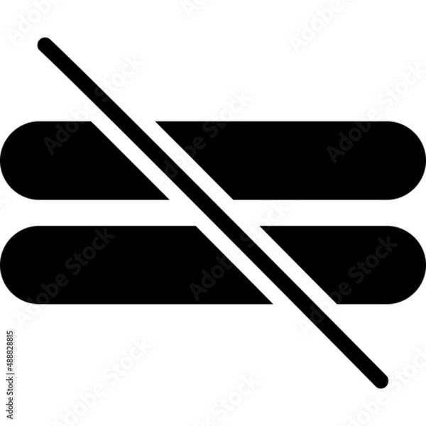 Fototapeta Not Equal Icon