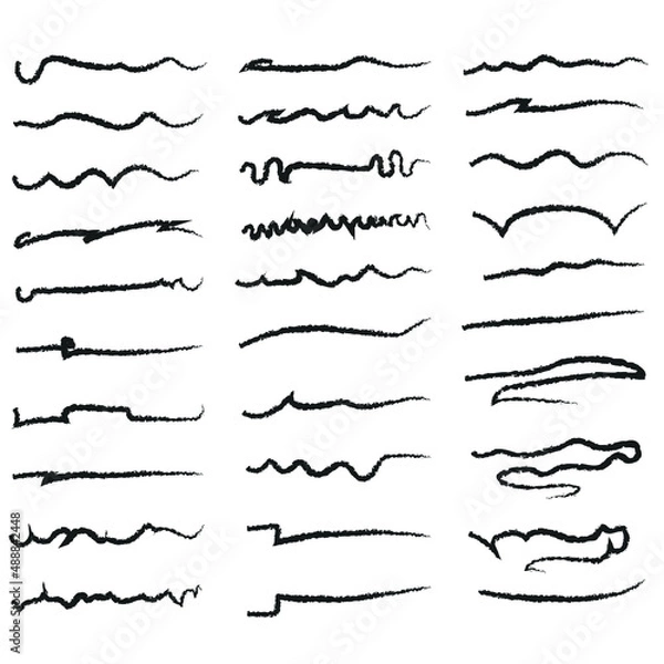 Fototapeta Underline Set Vector / Illustration