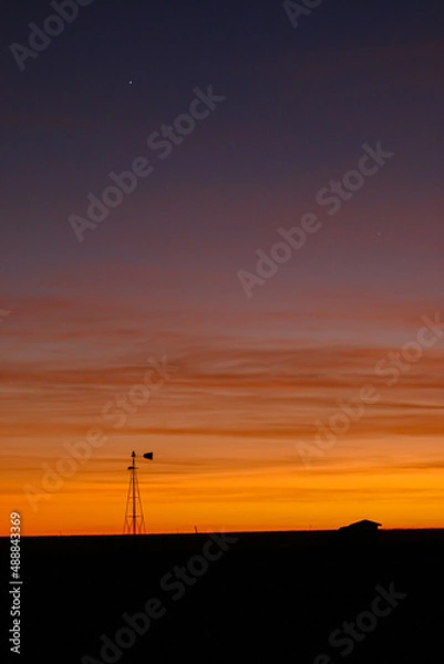 Obraz sunset in the city