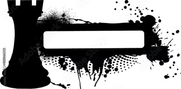 Obraz chess banner design