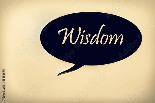 Obraz Speech bubble chalkboard with vintage frame