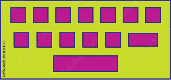 Obraz Keyboard Icon - bright