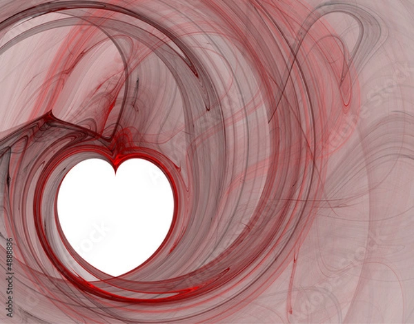 Obraz Niecodzienne białe serce