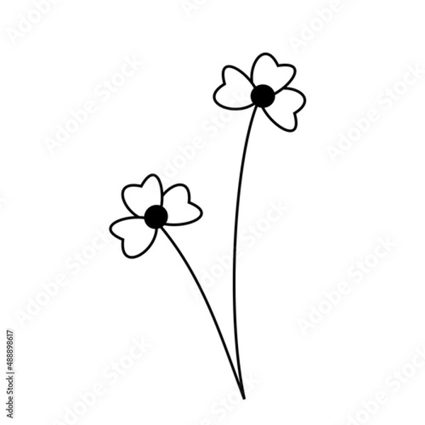 Obraz Decorative flower illustration