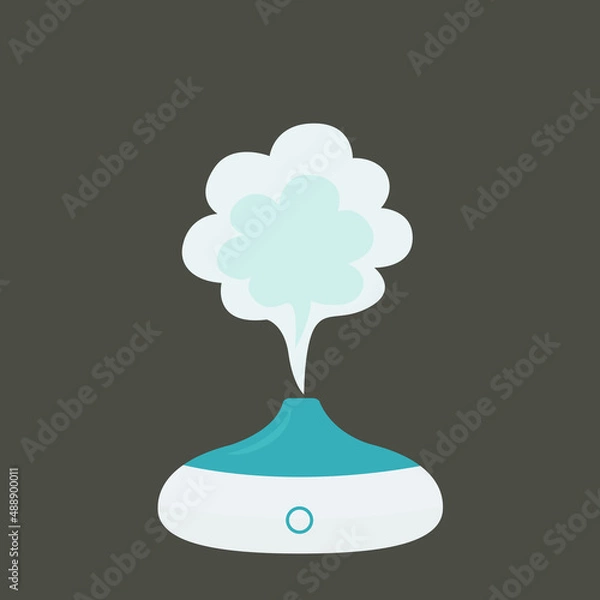 Obraz Vector illustration of a modern humidifier for home.