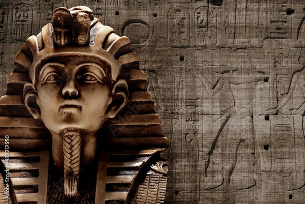 Obraz Stone pharaoh tutankhamen mask