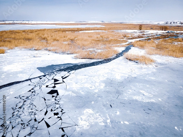 Fototapeta winter in the mountains