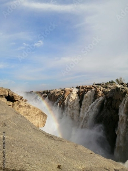 Obraz waterfall and rocks